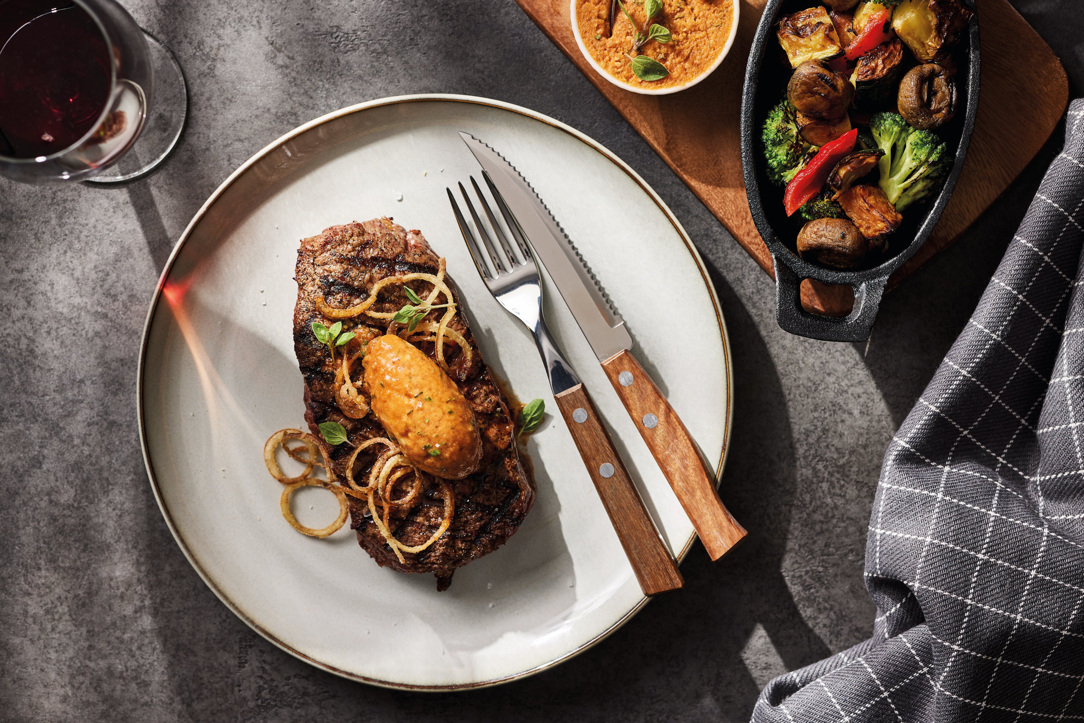 Kansas City BBQ Steak with Smoky BBQ Butter_Landscape